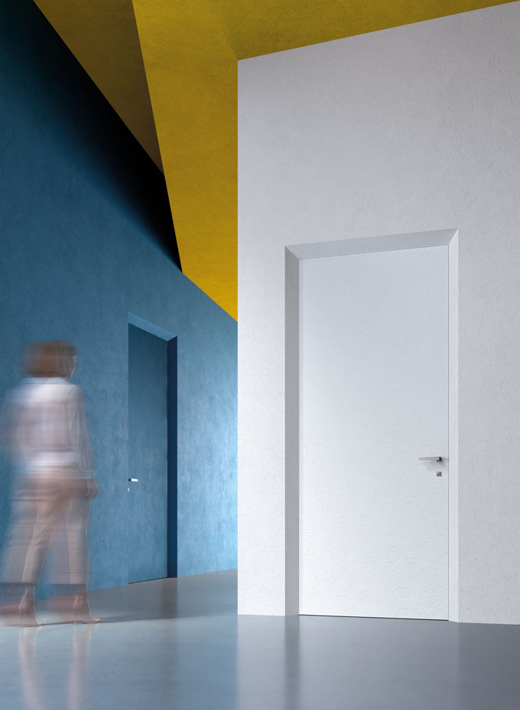 ECLISSE 40 - primer-coated flush-to-wall doors