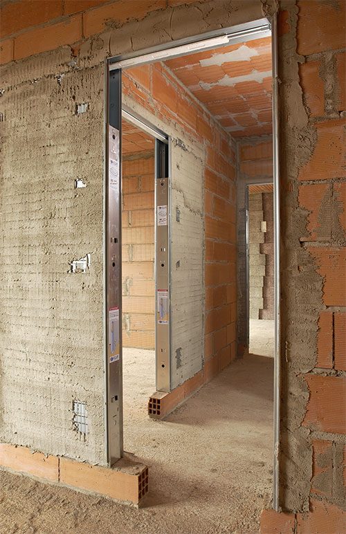 Sliding Pocket Door Systems Eclisse World, Install Sliding Door In Concrete Wall